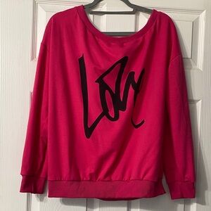 Pink Graphic Sweatshirt